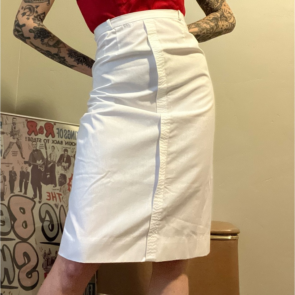 Vintage 50s white skirt Pinup Rockabilly
